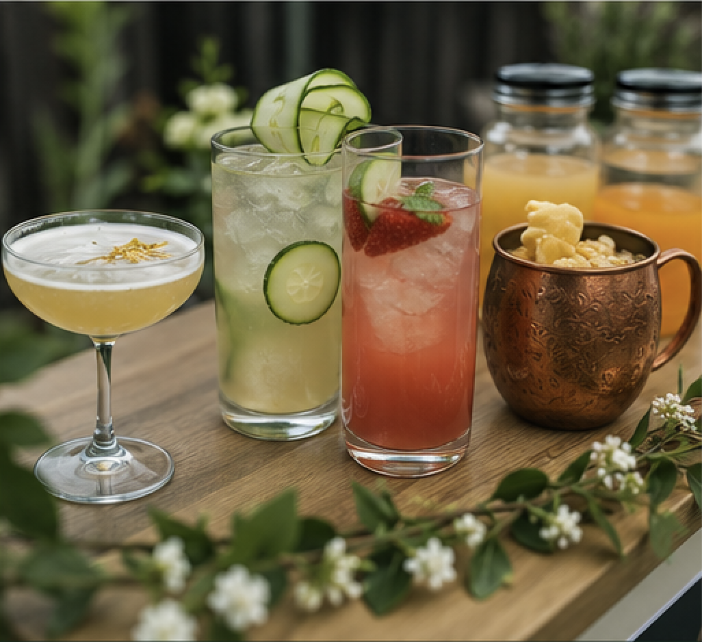 Luxury mobile bar cart service in the San Francisco Bay Area. Bespoke cocktails for weddings, corporate events & private parties. TIPS certified & fully insured.