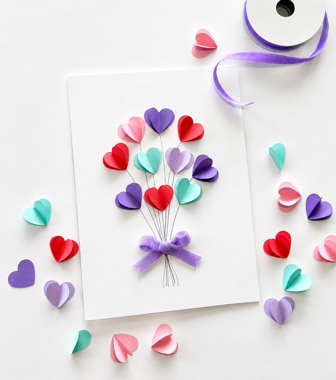 Colorful art project from a Sip & Create session at Art House Boca