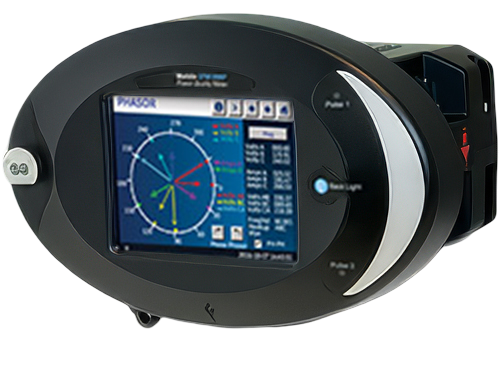 Marine navigation device with digital display showing a compass and navigation data.