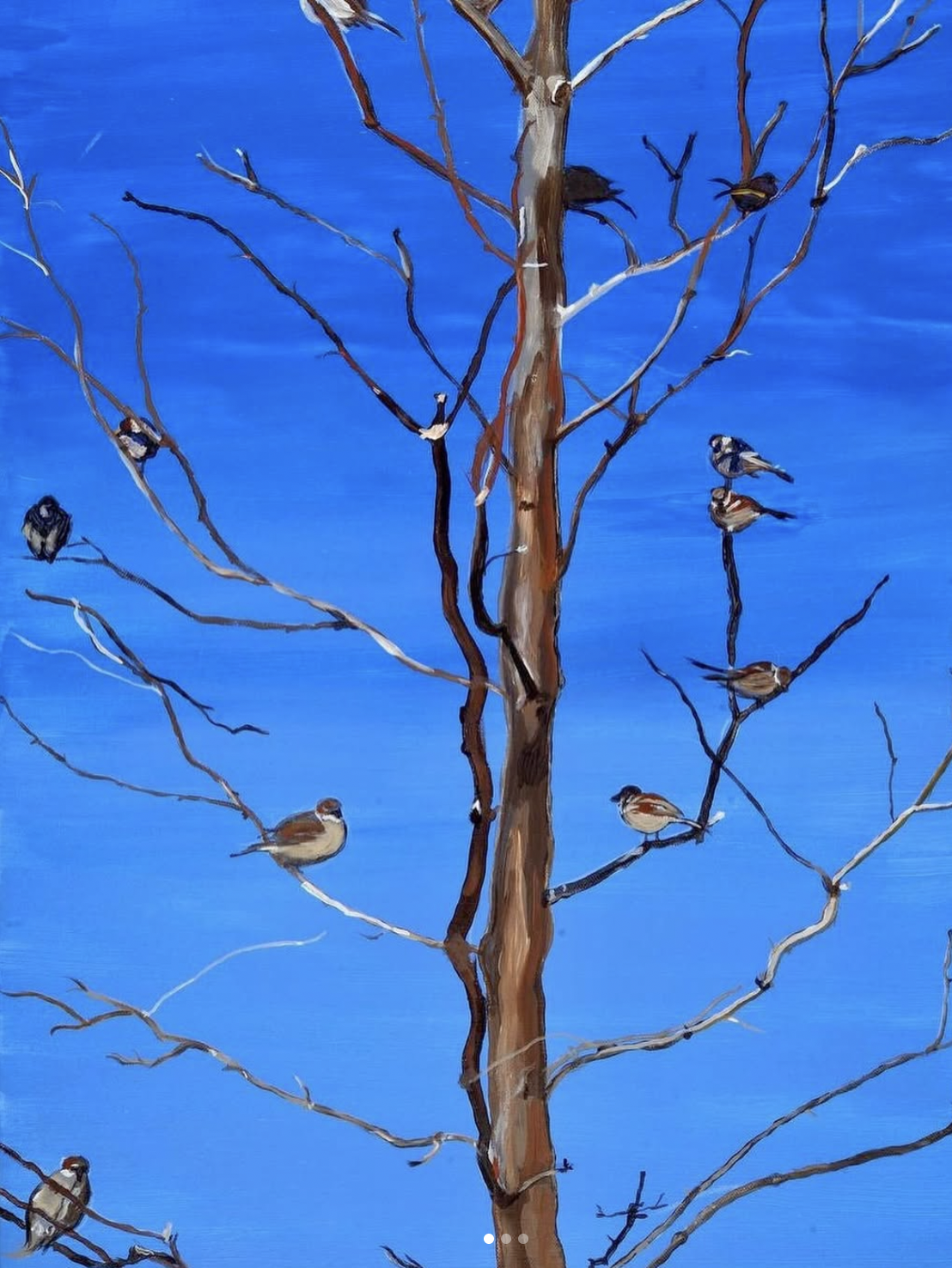 “For Virginia”
Acrylic on canvas, 18 x 30