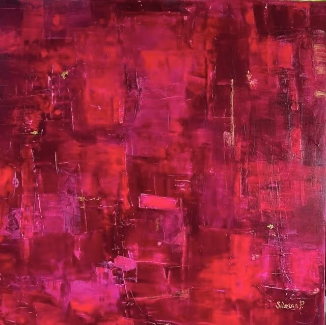“Loving Magenta” 
Acrylic on canvas