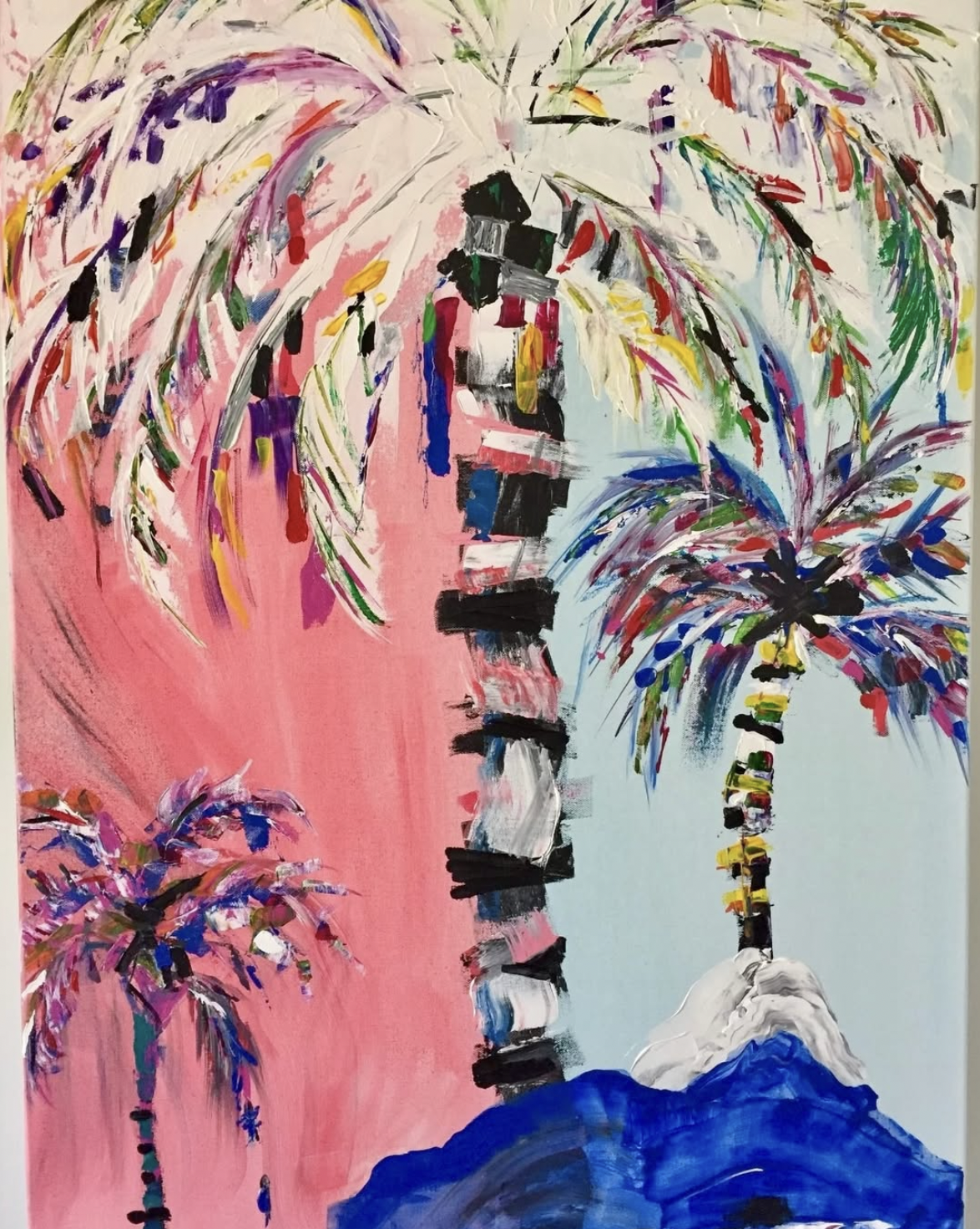 “High there”
Acrylic on canvas, 24 x 36