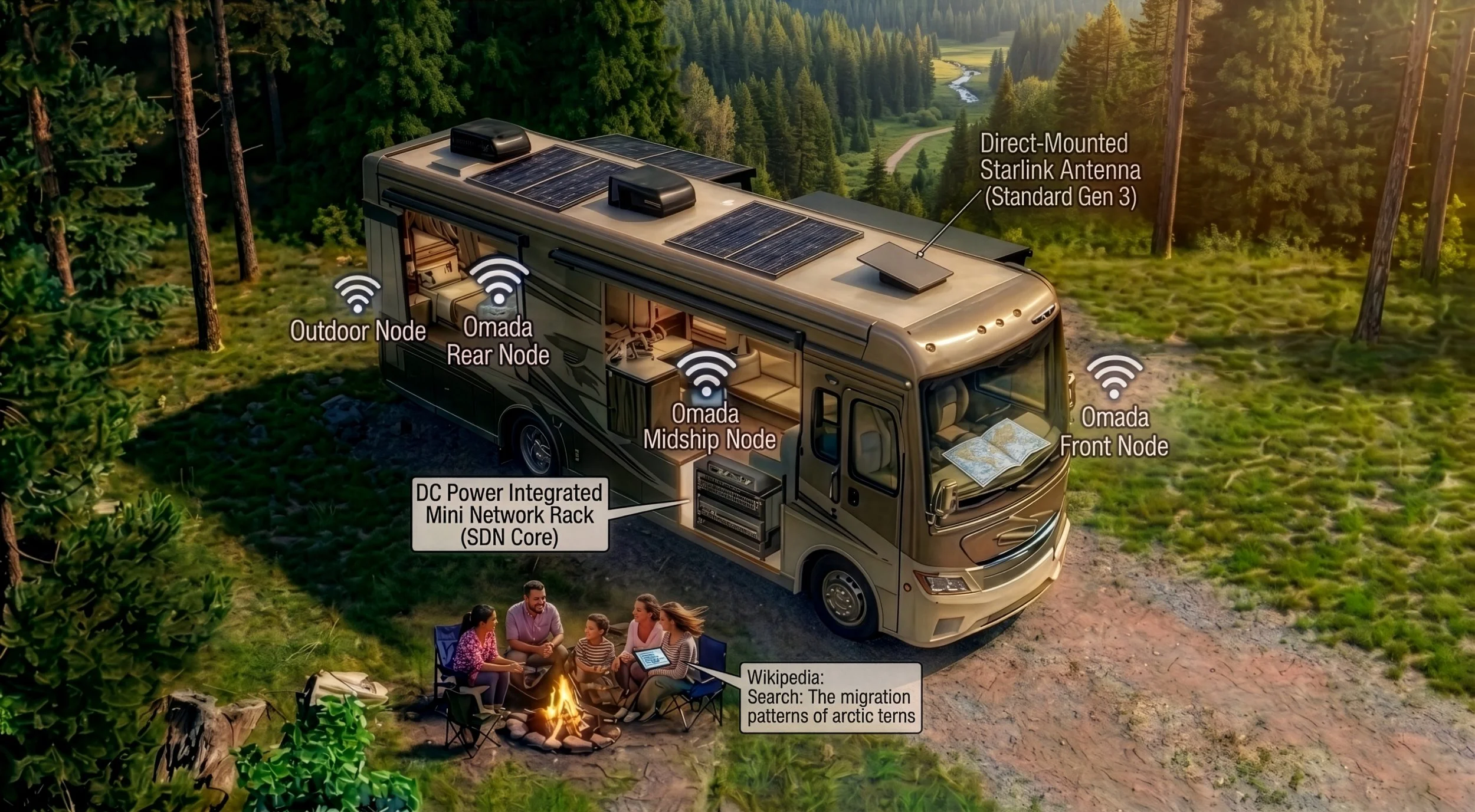 Starlink Internet 24/7 Inside and Out