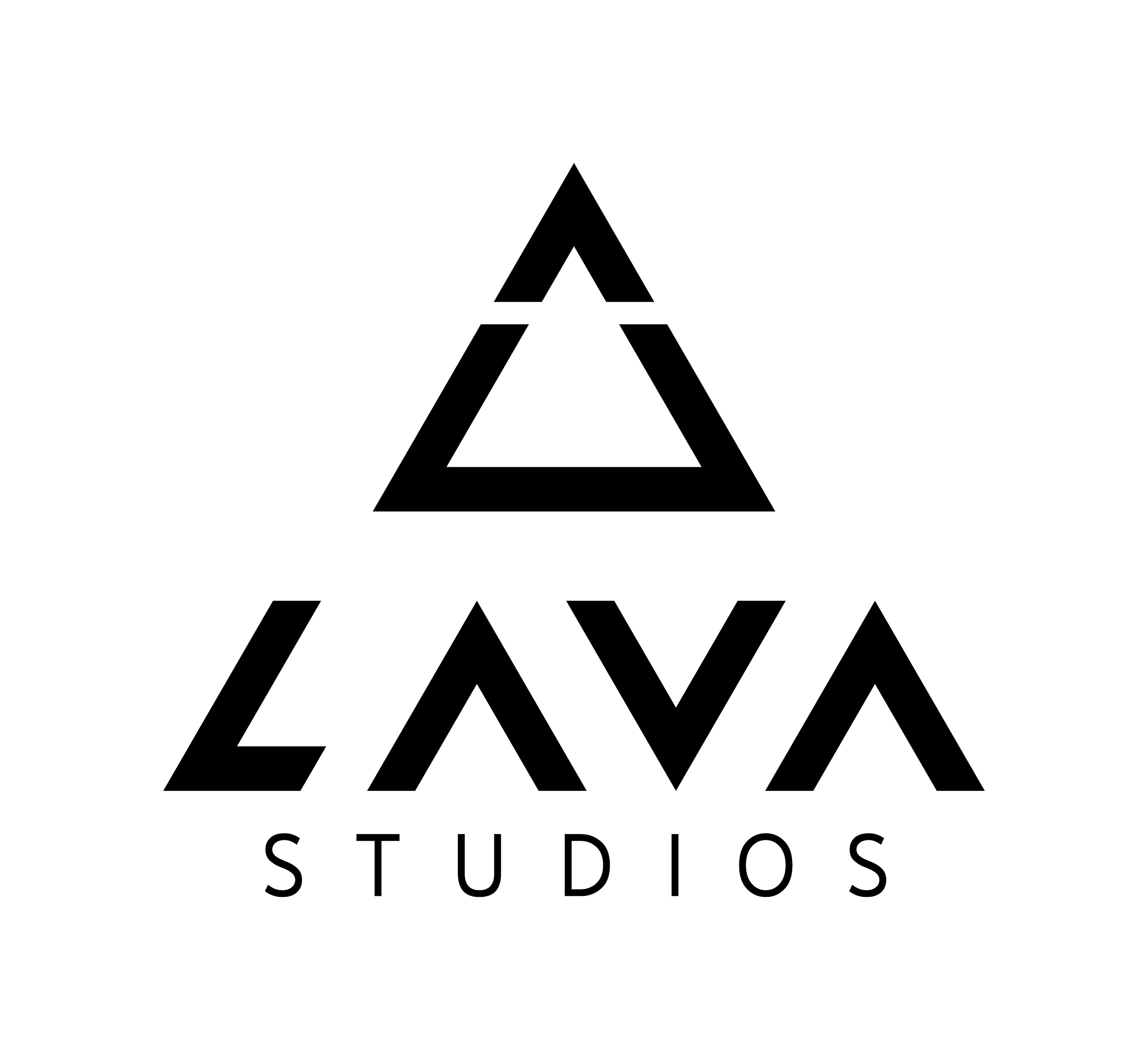 Imagen de un logotipo que dice 'Estudios' con letras grandes y delimitadas por líneas blancas. El fondo es negro y el diseño tiene un estilo en triángulo y líneas rectas.
