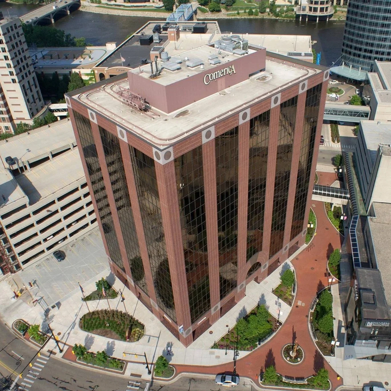 99 Monroe Center in Downtown Grand Rapids, Michigan. Commercial office leasing transaction successfully completed with representation by Erin Peterson.