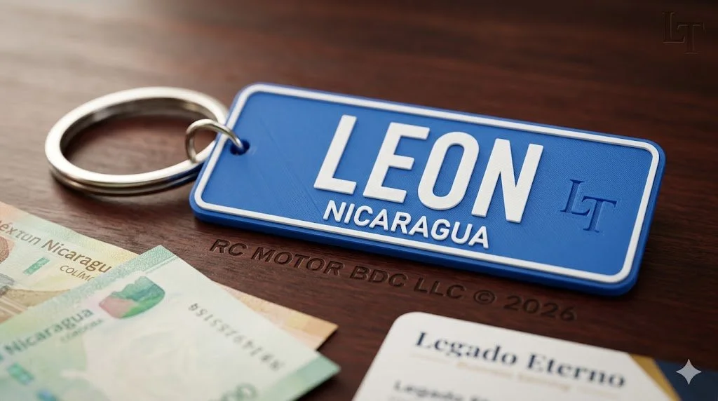 Llavero "Mi Placa" 3D – Edición Identidad Nacional