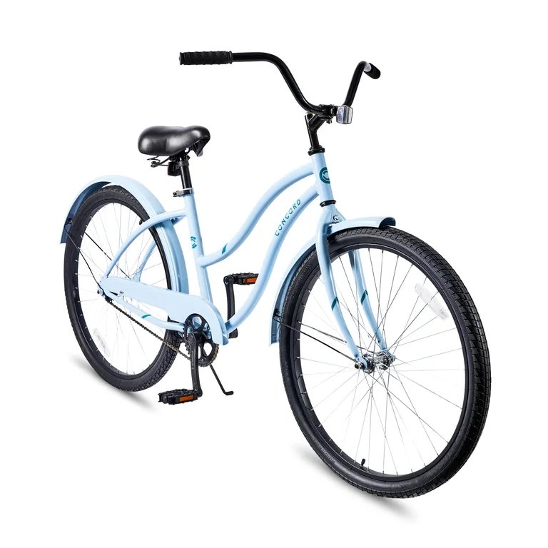 Concord 26" Pacifica Cruiser Bicycle, Fits Riders 5'2" - 5'10"+, Adult, Unisex, Light Blue