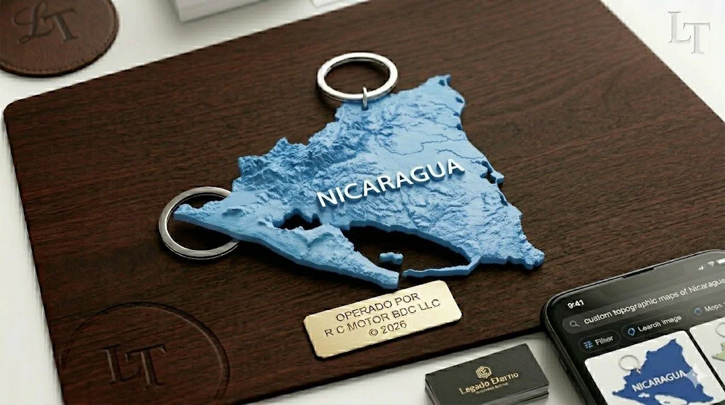 Llavero 3D "Relieve Nacional