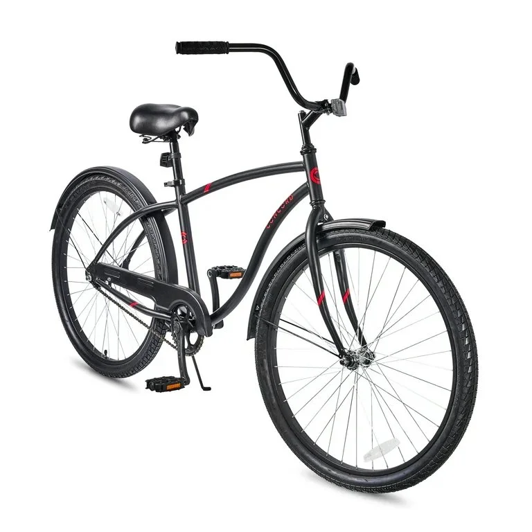 Concord Pacifica Cruiser Bike, 26" Wheels, Teen & Adult Riders 5'2" - 5'10"+ black