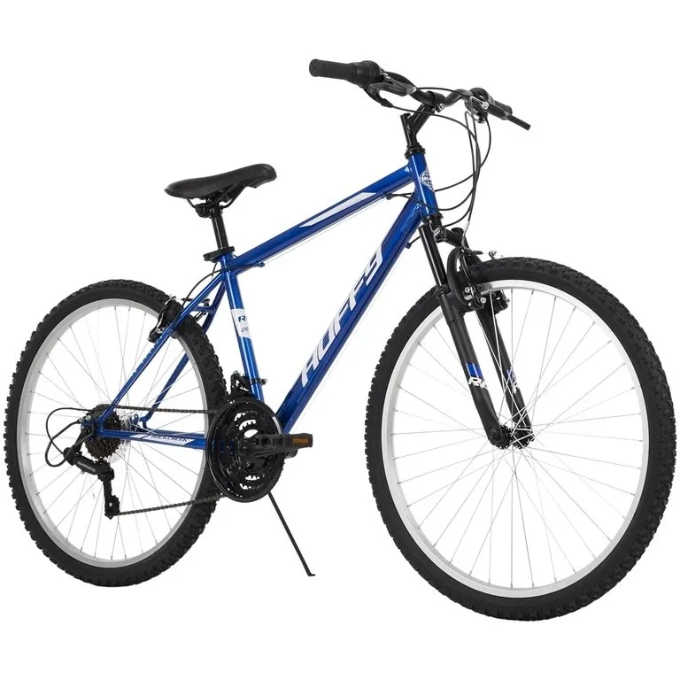 Huffy 26” Rock Creek Mountain Bike, Fits Riders 60”+, Blue, Adult, Men’s