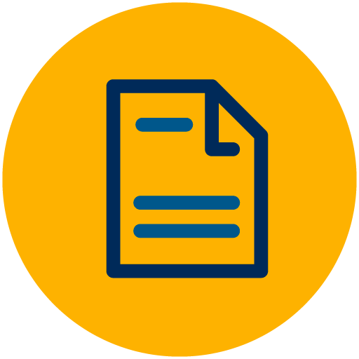Icon of a piece of paper with a bent corner.