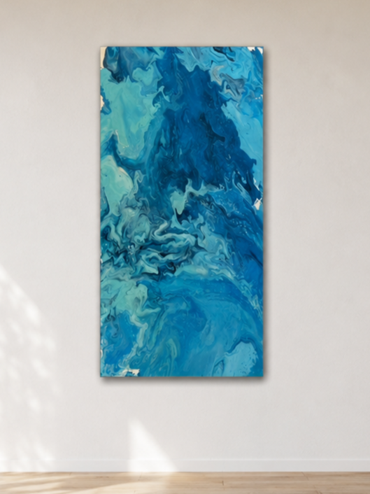 We delight in the beauty of a butterfly |
acrylic and resin on canvas · 2025 |
36 × 72 in |
from Lessons from Live Painting