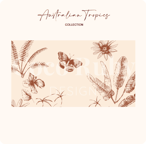 Butterfly and palm