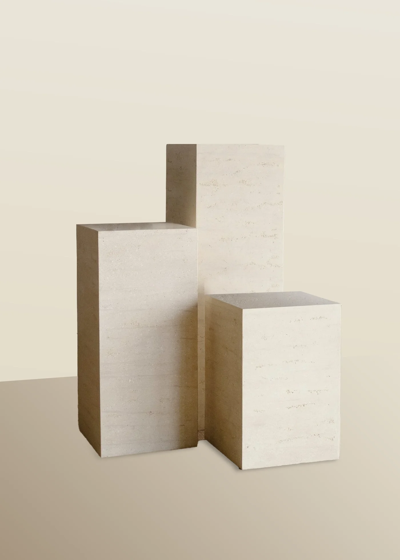 Natural Stone Plinth Trio
