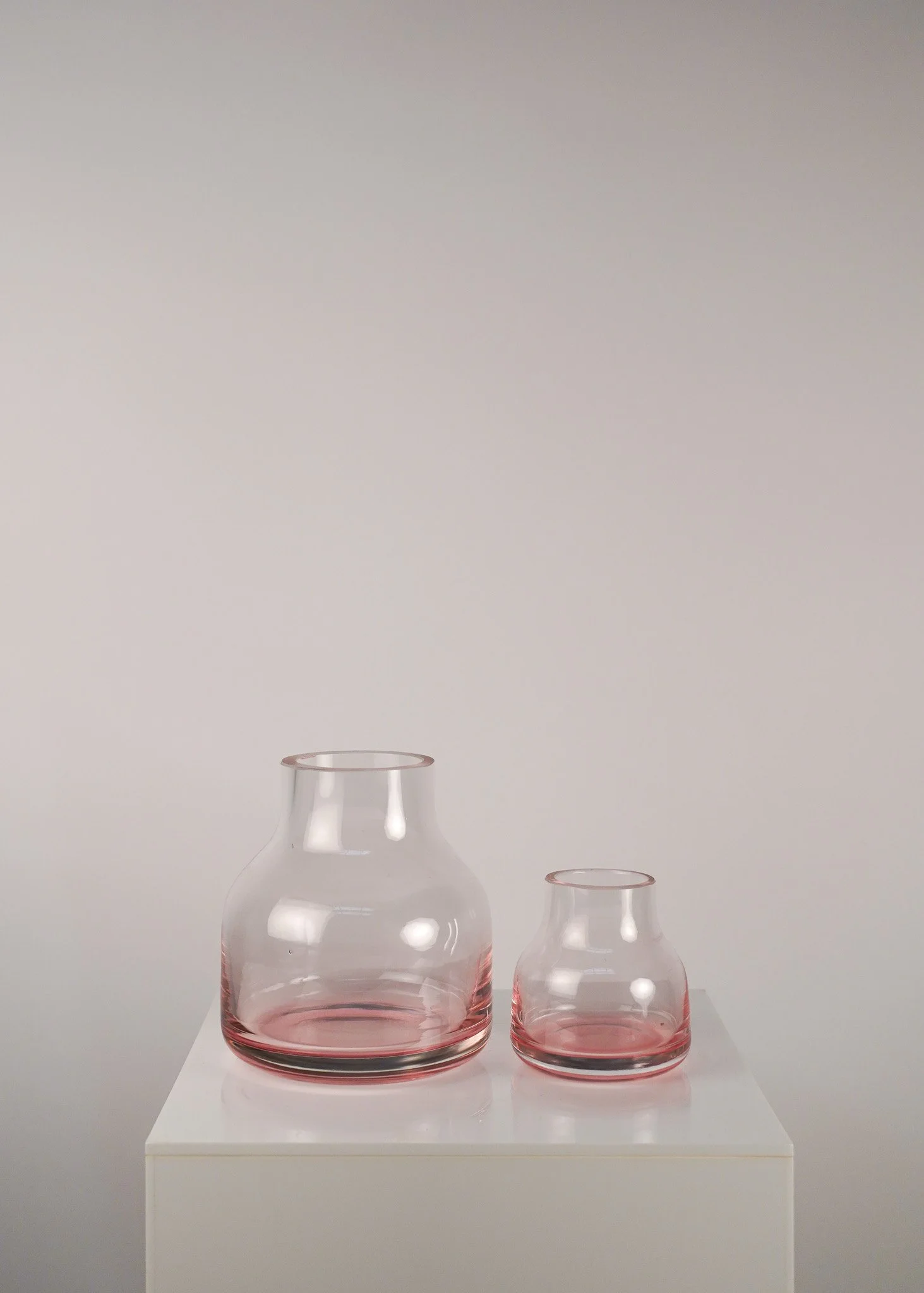 Pink Glass Vases