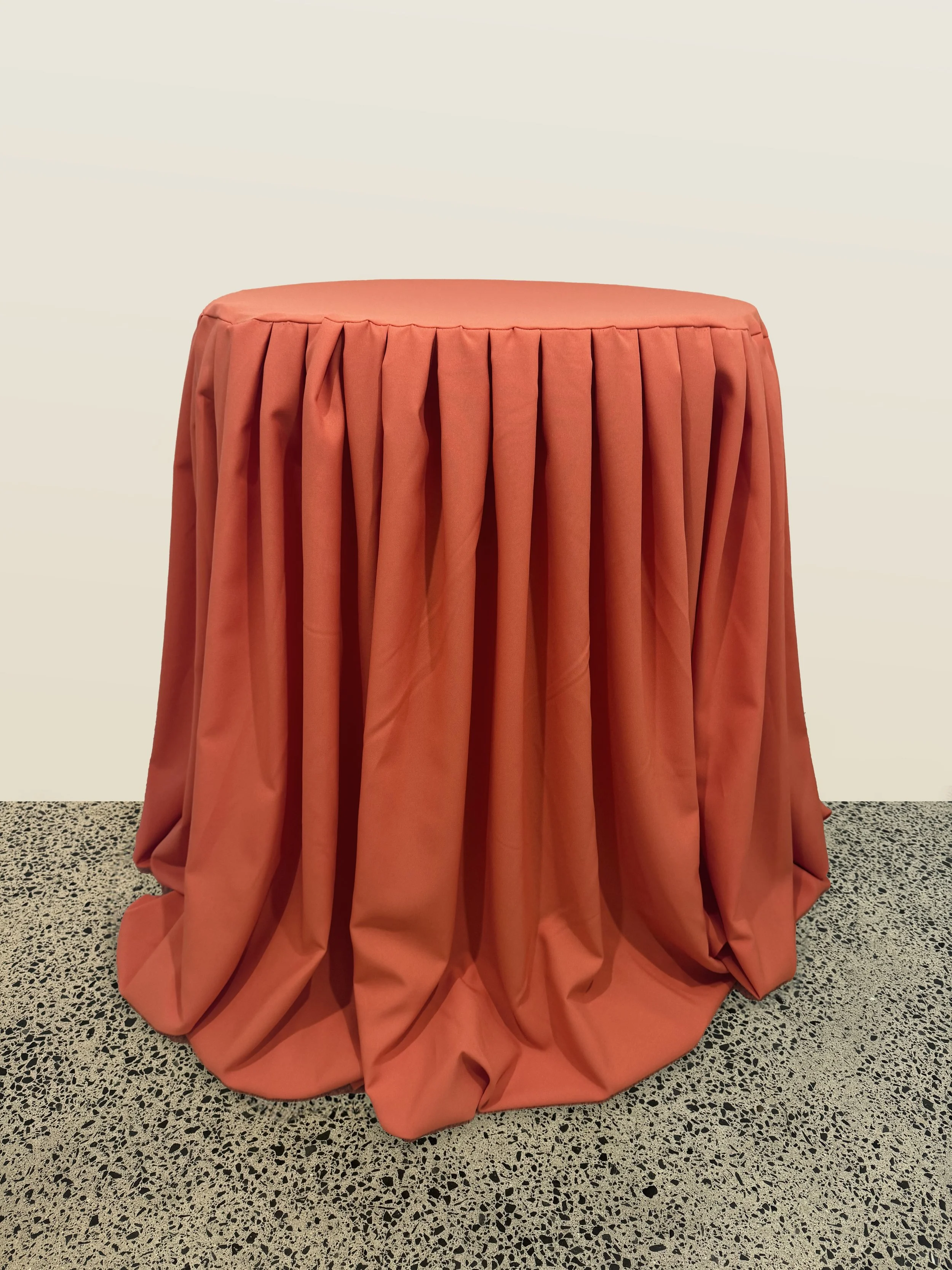 Orange Tablecloth - Small Round Table