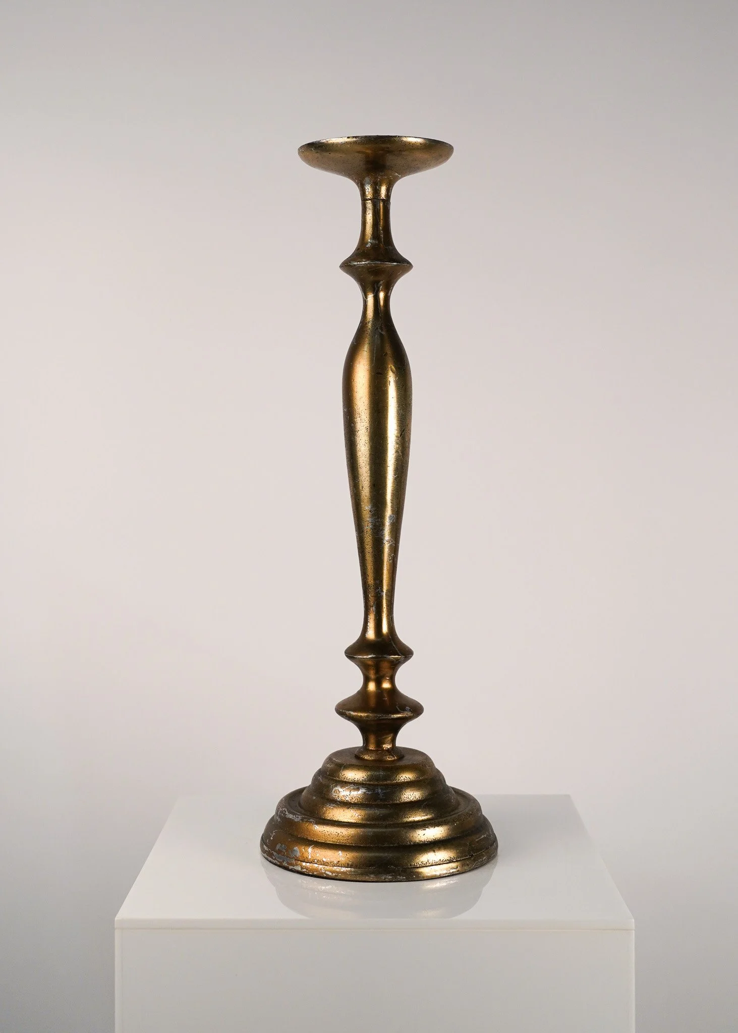 Chunky Brass Candle Holders - Slim