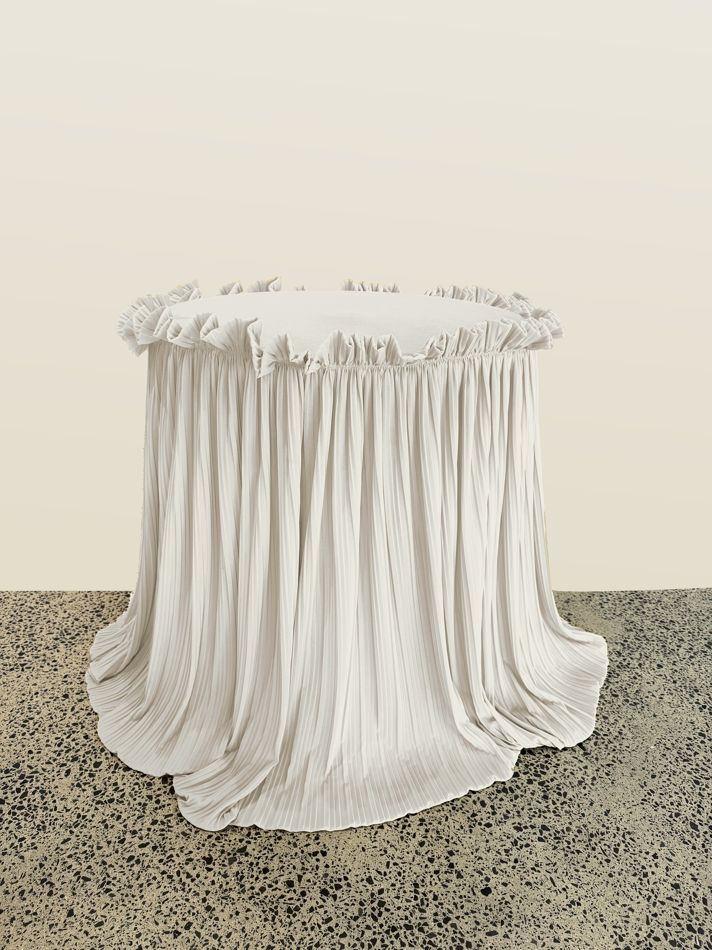 Ivory Tablecloth - Small Round Table
