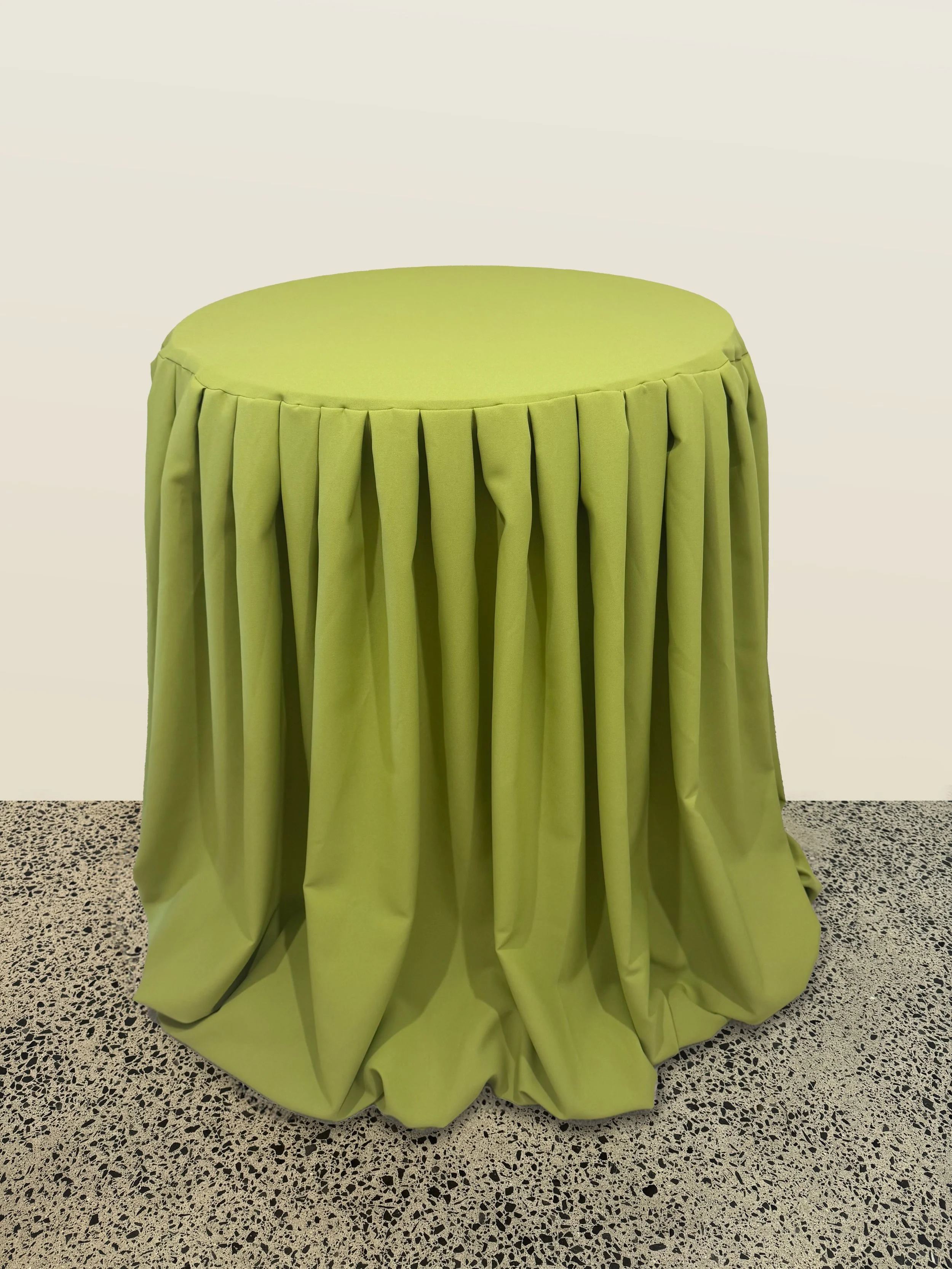 Green Tablecloth - Small Round Table