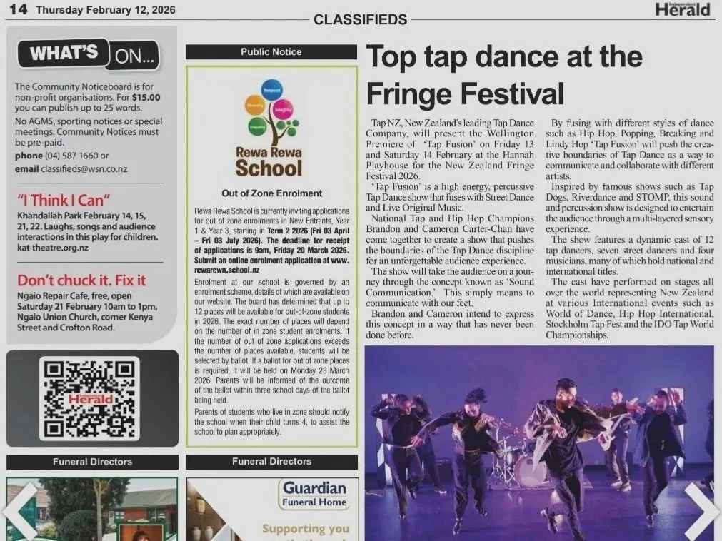 NZ Herald - Tap Fusion