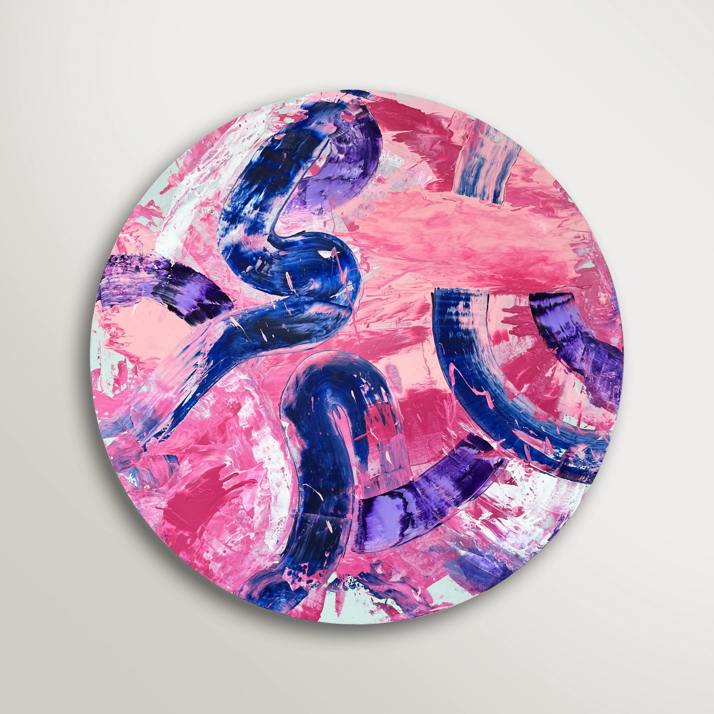 V, 2026
acrylic on canvas
152 cm / 60&rdquo; diameter - DM for Enquiry