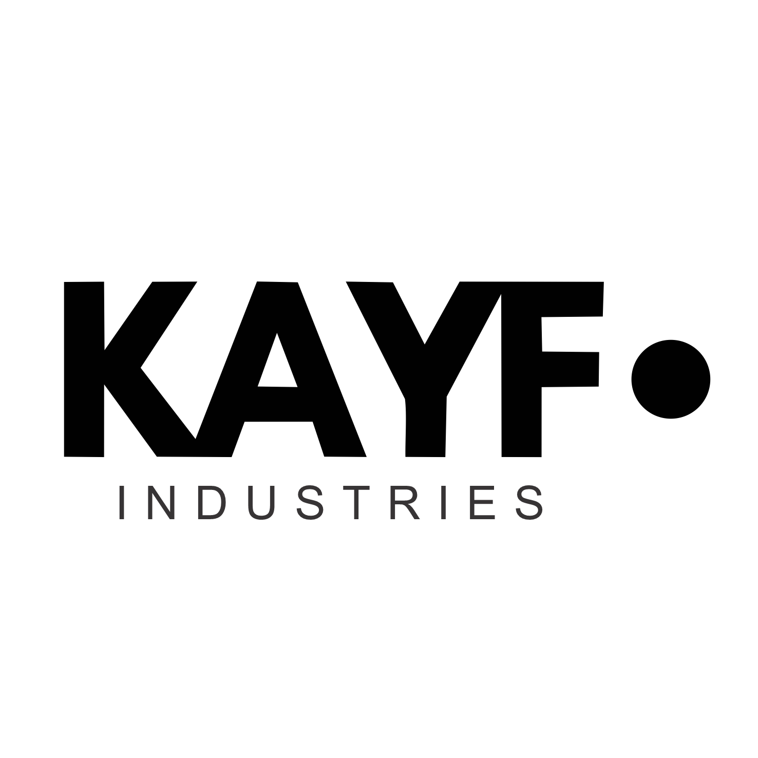 Black background with the white text "KALE Industries" in the center.