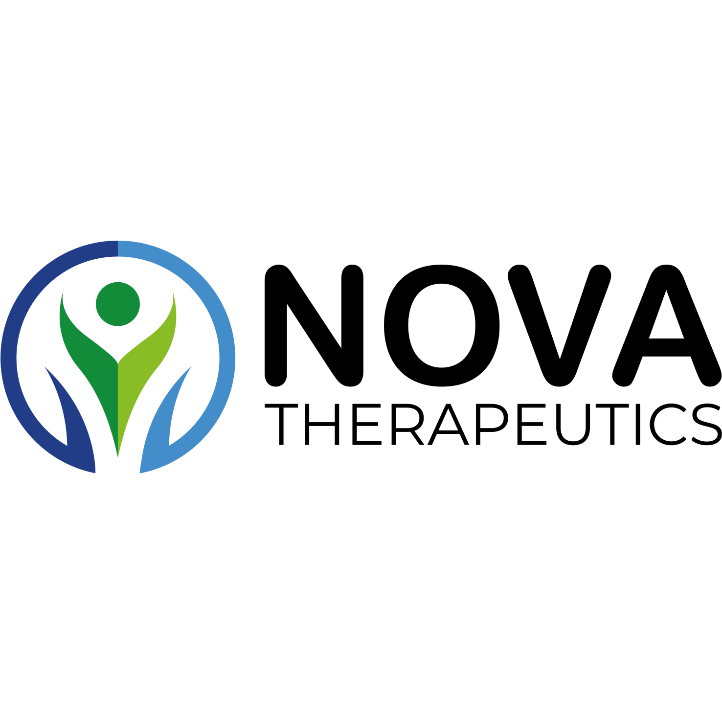 Logo of the National Institutes of Health featuring a stylized human figure in green and blue within a circular shape.