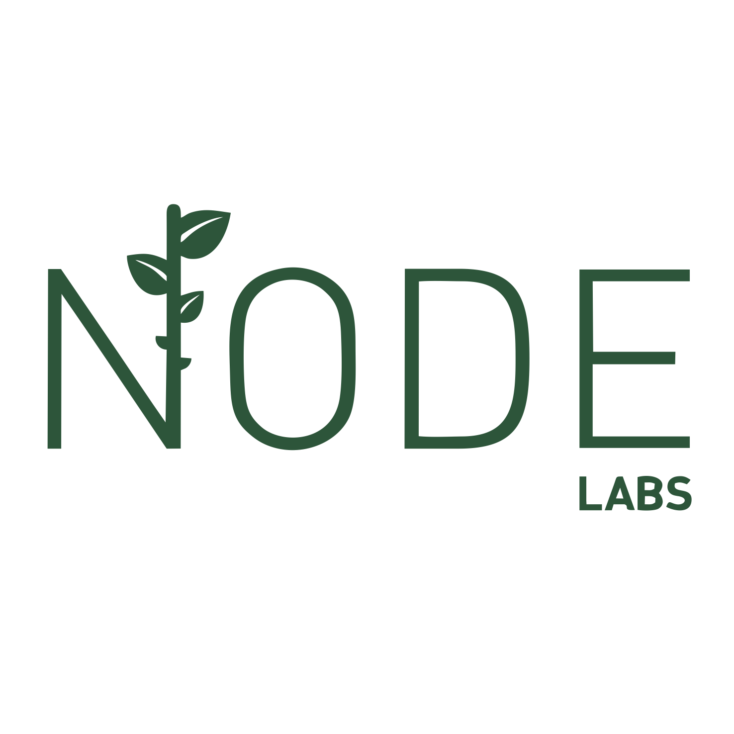 Logo for Nods Labs featuring a stylized plant with leaves integrated into the letter 'N' and the words 'Nods Labs' in green text.