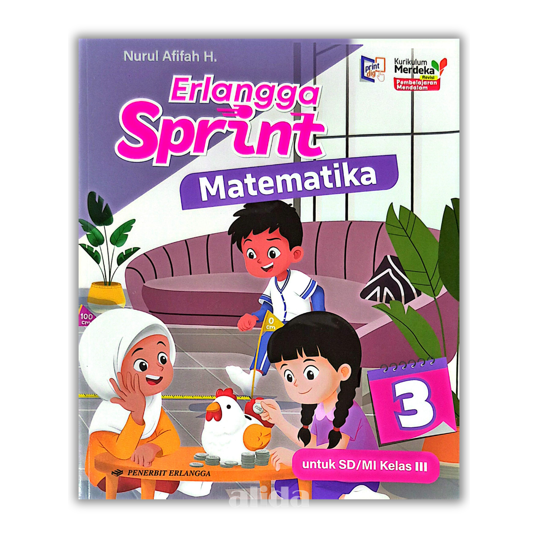 [Kelas 3] Buku Pelajaran SD/MI Erlangga Sprint Matematika Kurikulum Merdeka - ERLANGGA