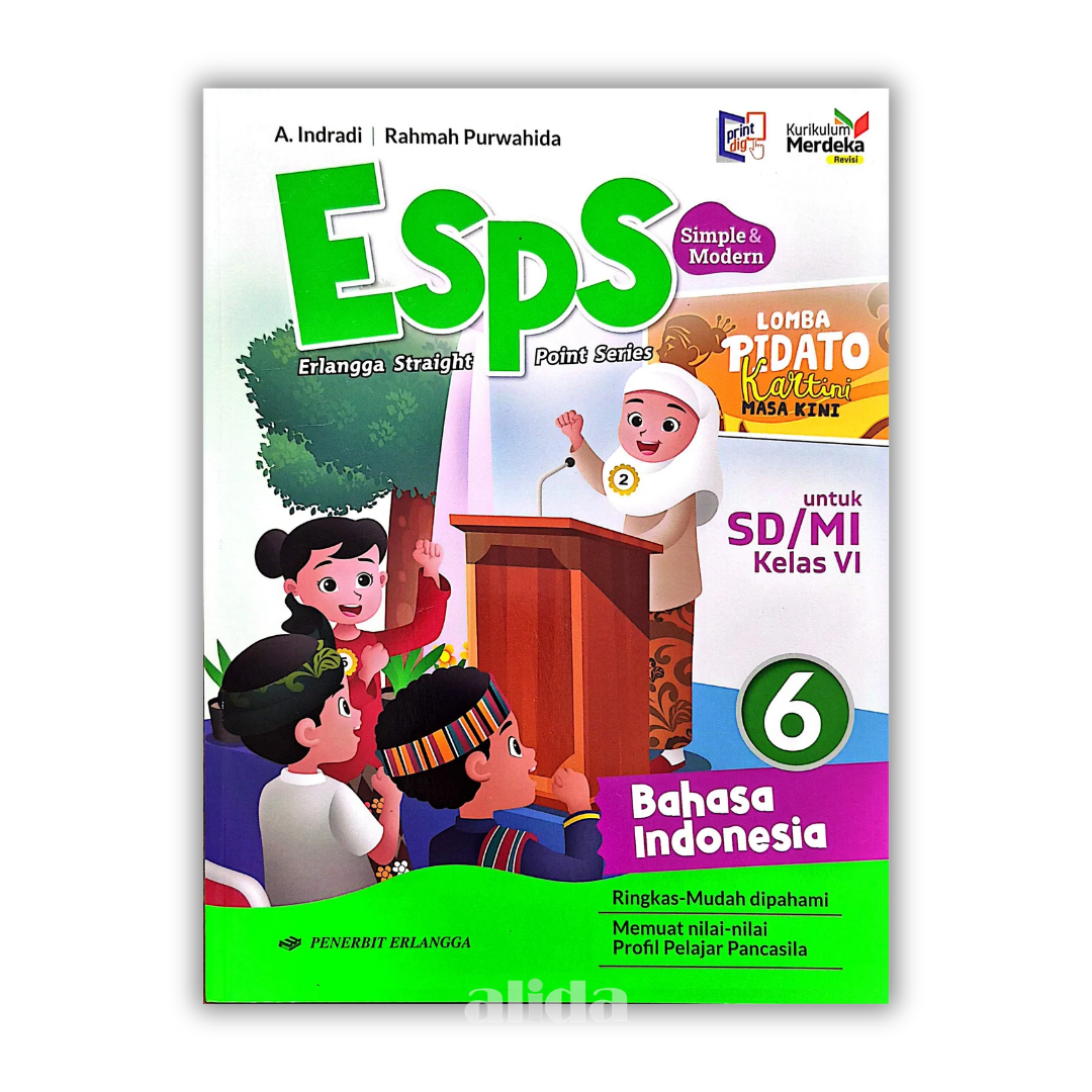 [Kelas 6] ESPS Buku Pelajaran SD/MI Kurikulum Merdeka Bahasa Indonesia - ERLANGGA