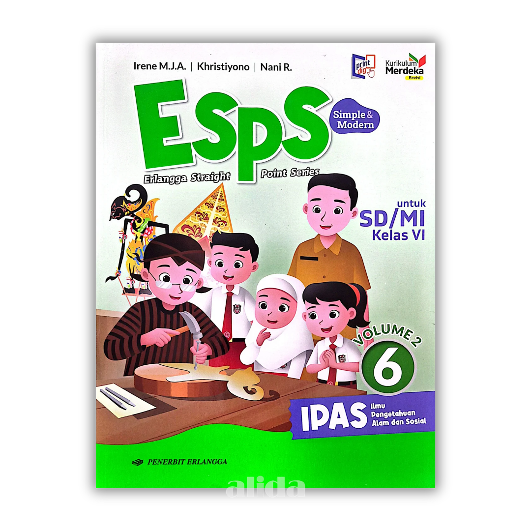 [Kelas 6] ESPS Buku Pelajaran SD/MI Kurikulum Merdeka IPAS - ERLANGGA