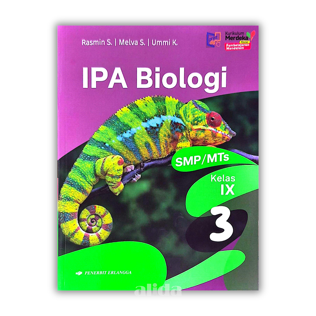 [Kelas 9] Buku Pelajaran SMP/MTS Full Color Kurikulum Merdeka IPA Biologi - ERLANGGA