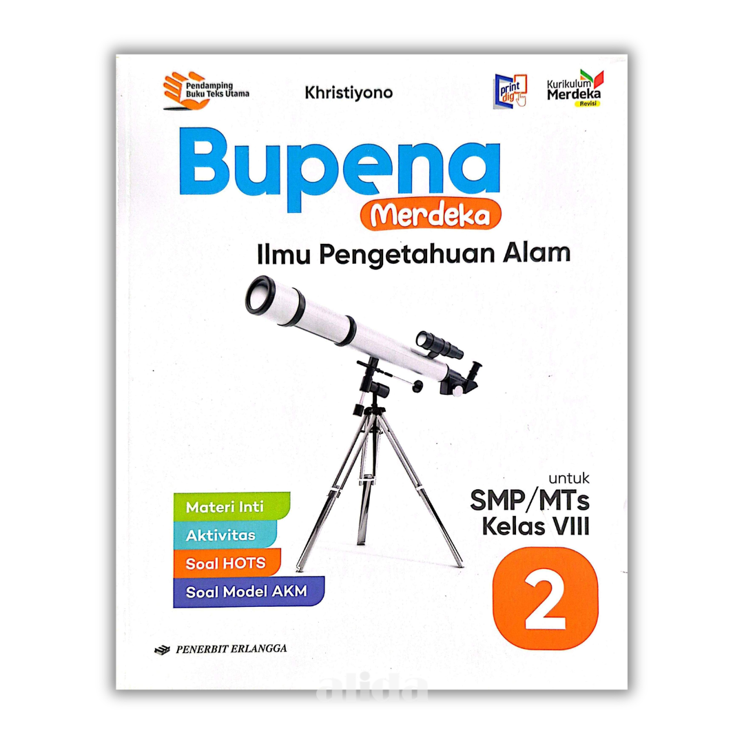 [Kelas 8] Buku Pelajaran SMP/MTS Bupena Merdeka IPA Kurikulum Merdeka - ERLANGGA