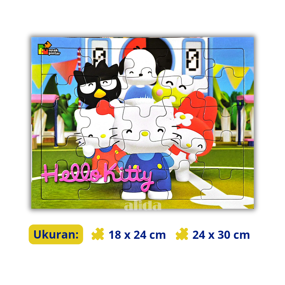 Puzzle Hello Kitty - Mainan Anak Tema Karakter Kartun