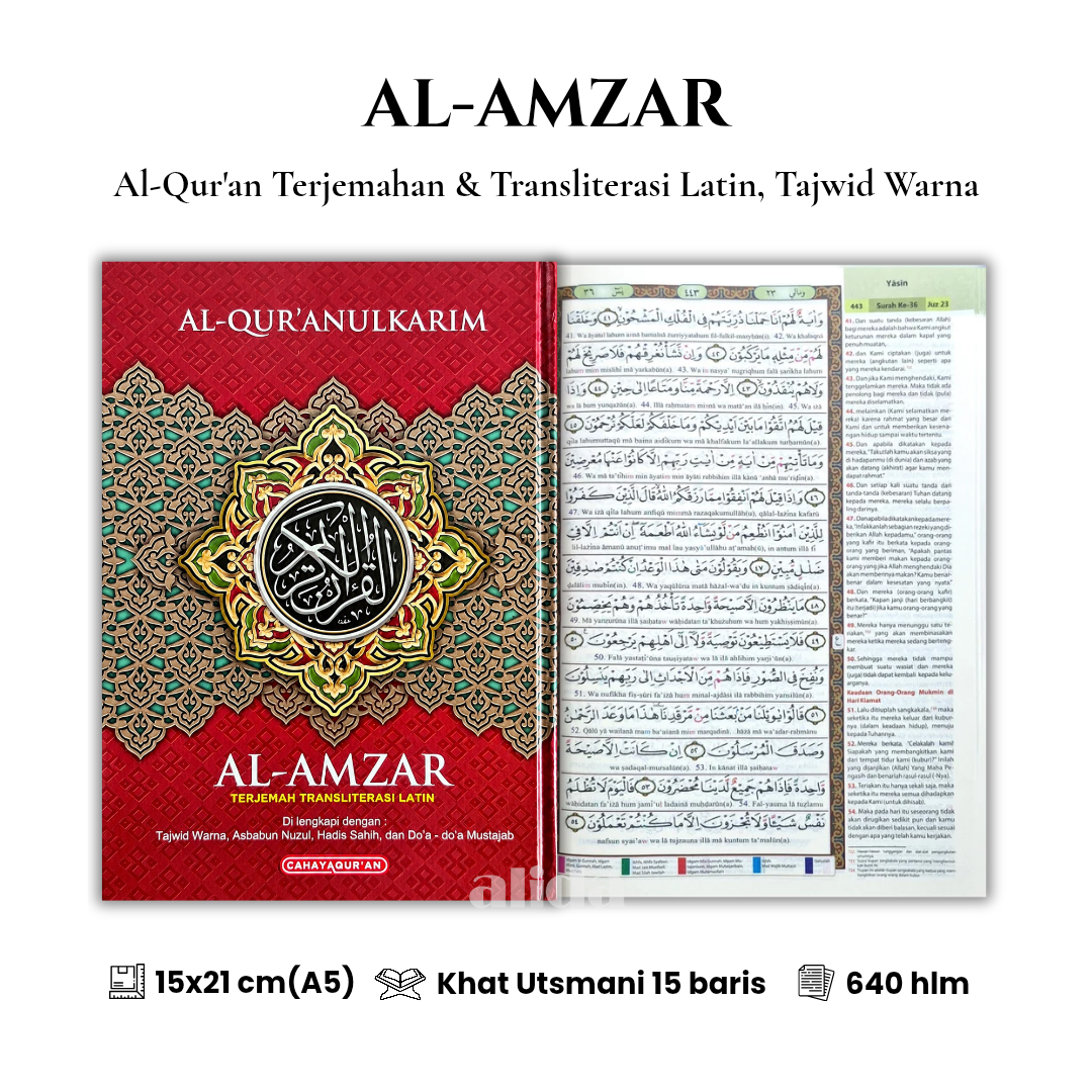 61 Cover+isi Al-Amzar Terjemah Latin A5 Merah.png