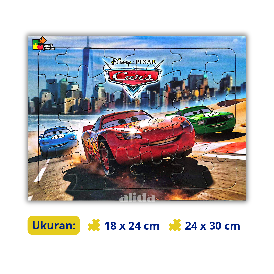 Puzzle Cars - Mainan Anak Tema Karakter Kartun