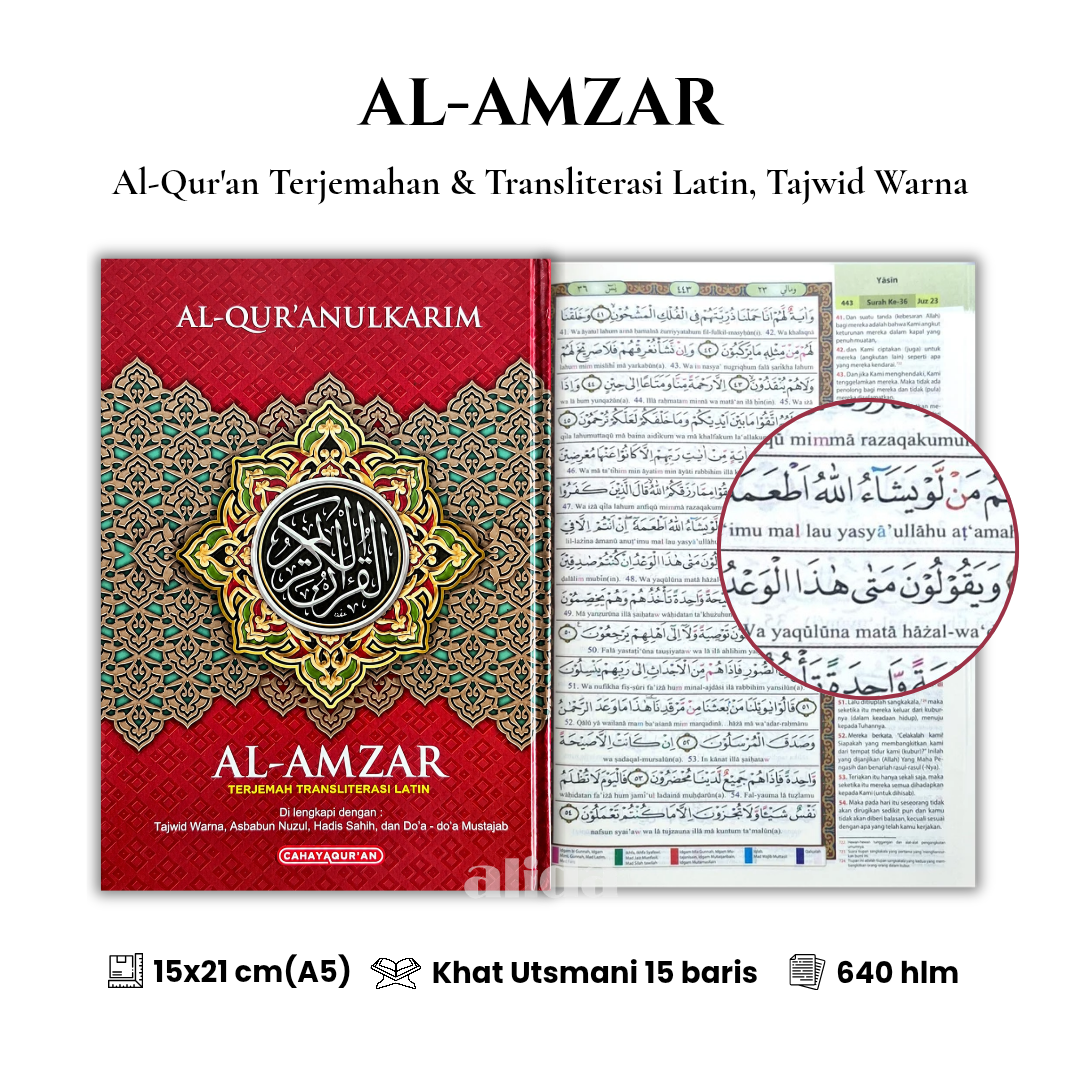 61 Cover+isi Al-Amzar Terjemah Latin A5 Merah 2.png