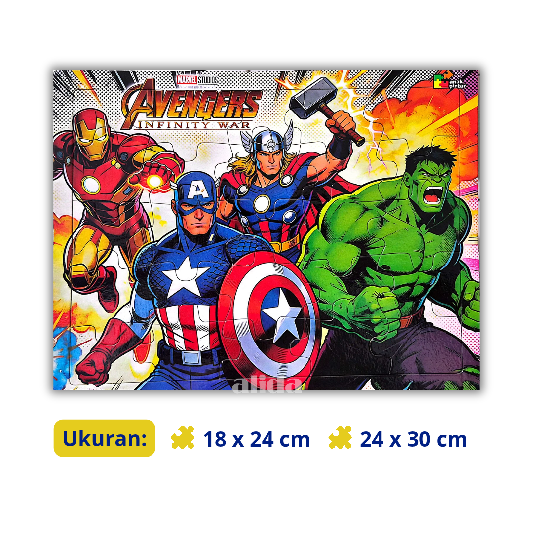 Puzzle Avengers - Mainan Anak Tema Karakter Kartun
