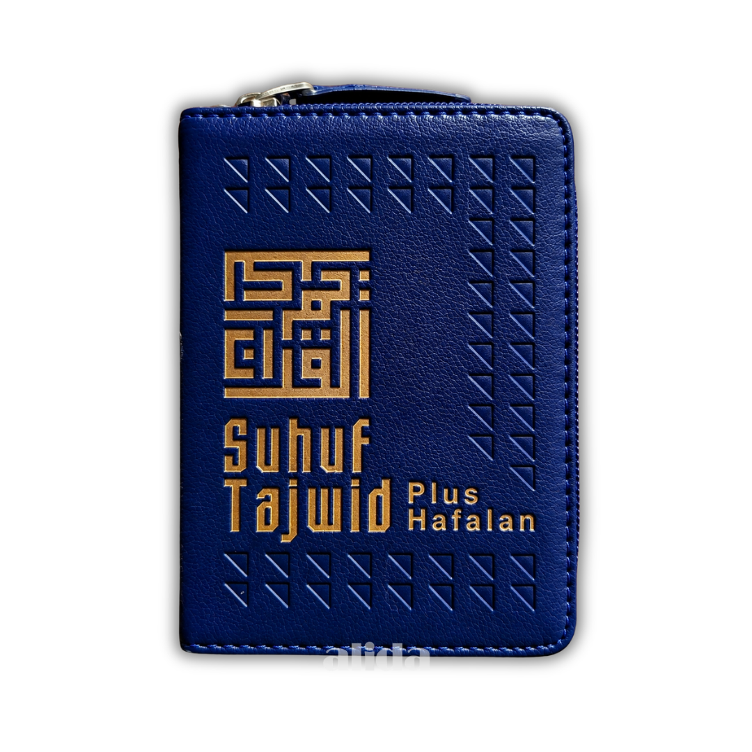 [Ukuran A7] Al-Quran SUHUF Tajwid Plus Hafalan Waqaf Ibtida Alquran Utsmani Saku Jaket Resleting Alqosbah