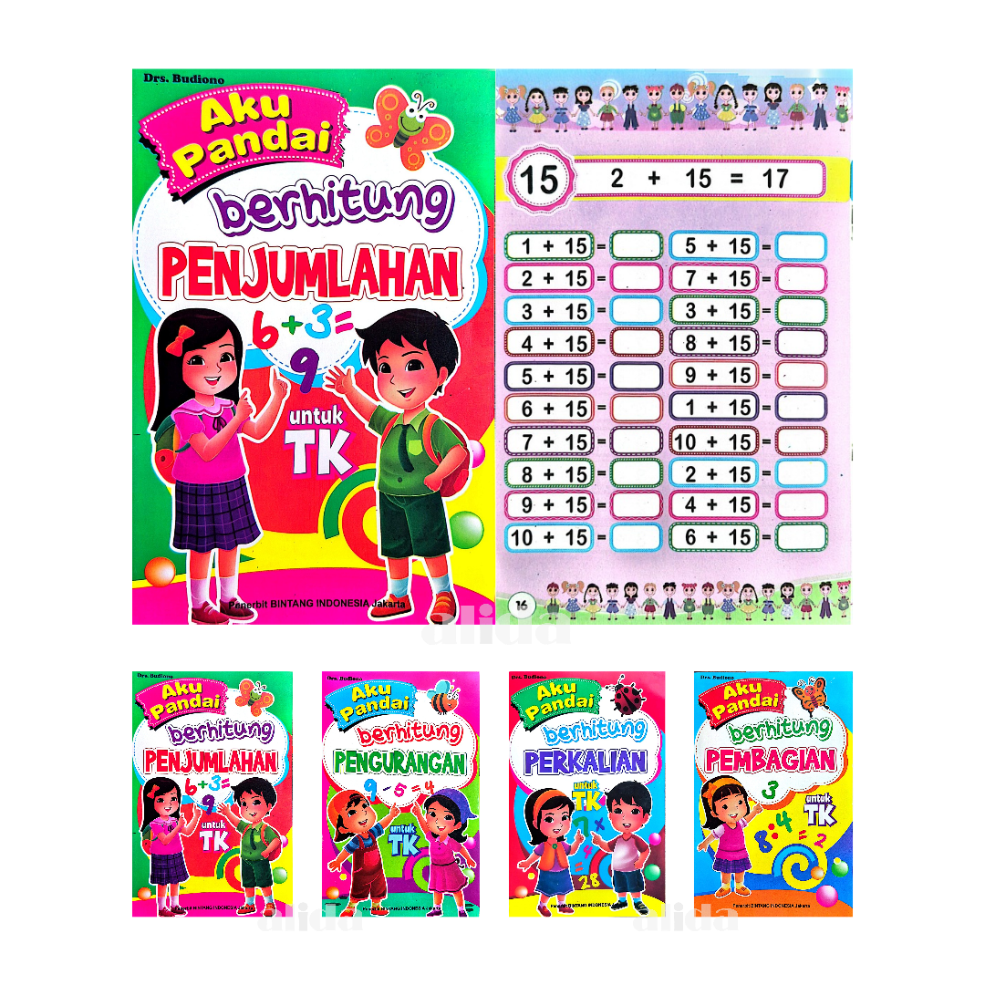 [4 Buku] Buku Seri Aku Pandai Berhitung - Bintang Indonesia