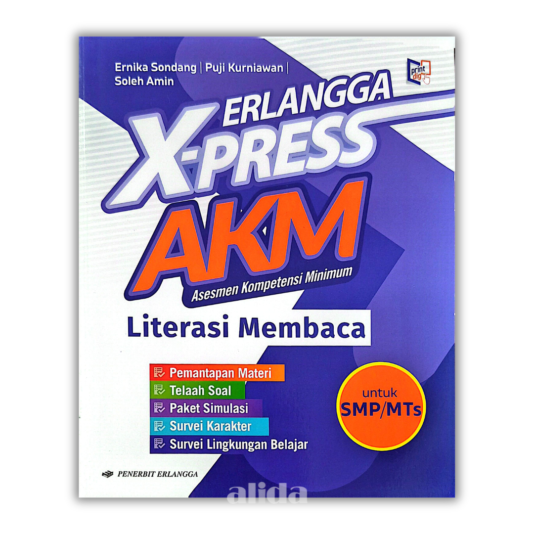 Buku Pelajaran SMP/MTS Erlangga Fokus AKM Literasi Membaca Kurikulum Merdeka - ERLANGGA