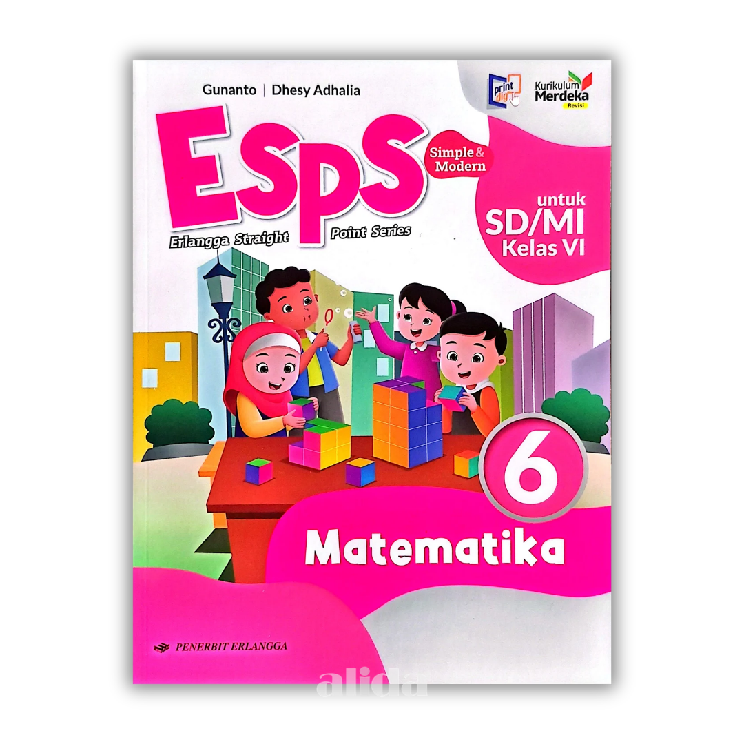 [Kelas 6] ESPS Buku Pelajaran SD/MI Kurikulum Merdeka Matematika - ERLANGGA