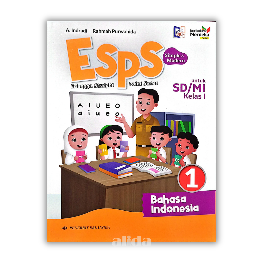 [Kelas 1] ESPS Buku Pelajaran SD/MI Kurikulum Merdeka Bahasa Indonesia - ERLANGGA
