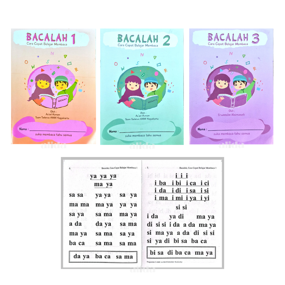 [3 Buku] BACALAH Cara Cepat Belajar Membaca 1 2 3 - AMM Yogyakarta