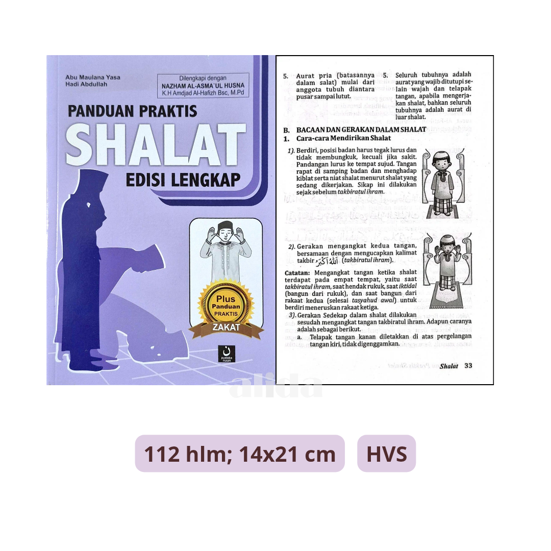 [Ukuran Besar] Buku Panduan Praktis Shalat Edisi Lengkap - Pustaka Nuun