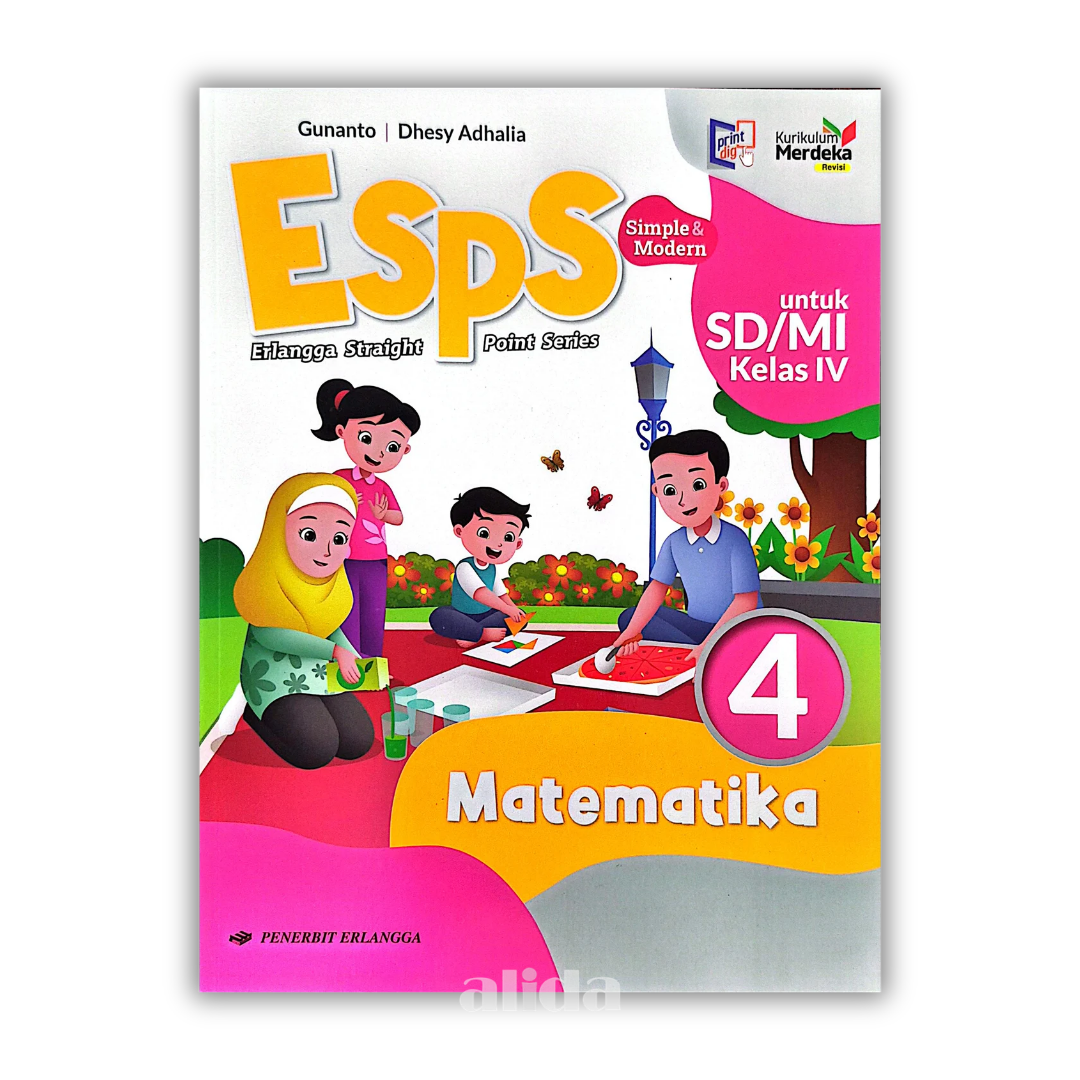 [Kelas 4] ESPS Buku Pelajaran SD/MI Kurikulum Merdeka Matematika - ERLANGGA