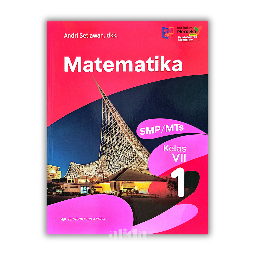 [Kelas 7] Buku Pelajaran SMP/MTS Full Color Kurikulum Merdeka Matematika - ERLANGGA