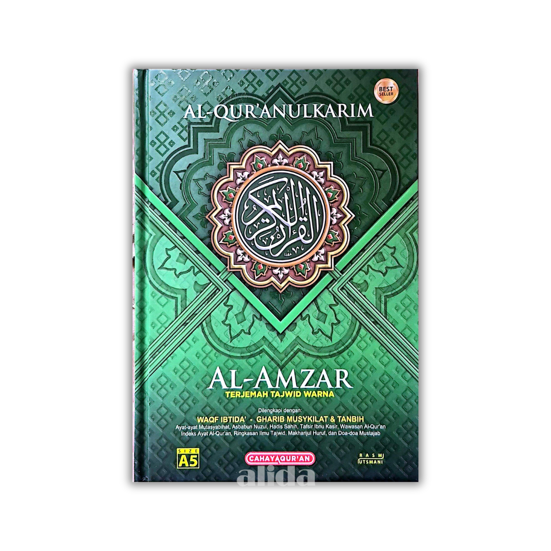57 Cover Al-Amzar Terjemah Tajwid A5 Hijau.png