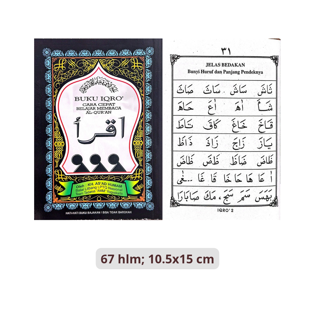 Buku IQRO Cara Cepat Belajar Membaca Al-Qur'an - AAM Yogyakarta