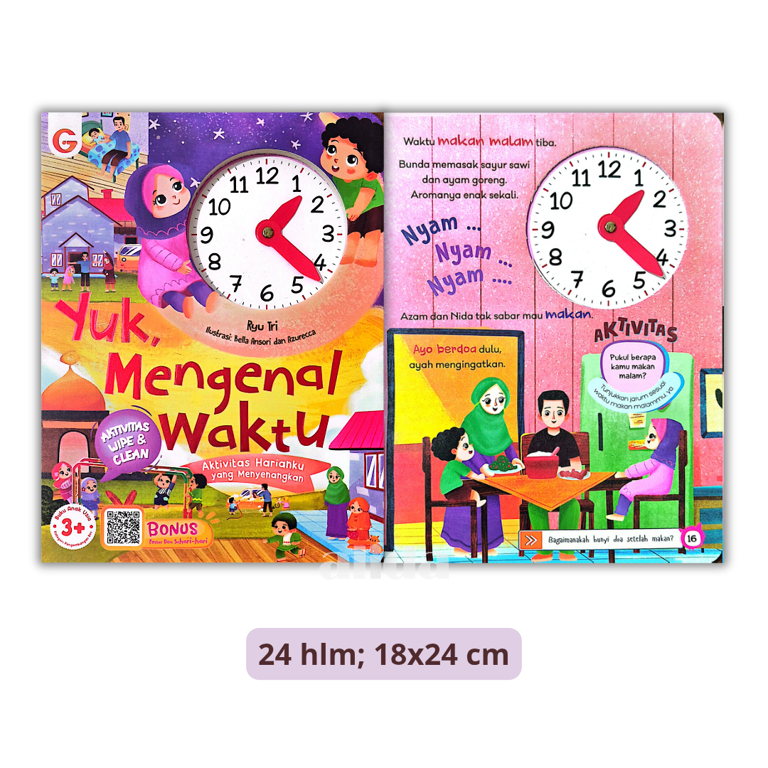 Buku Cerita Yuk, Mengenal Waktu - Gema Insani Press